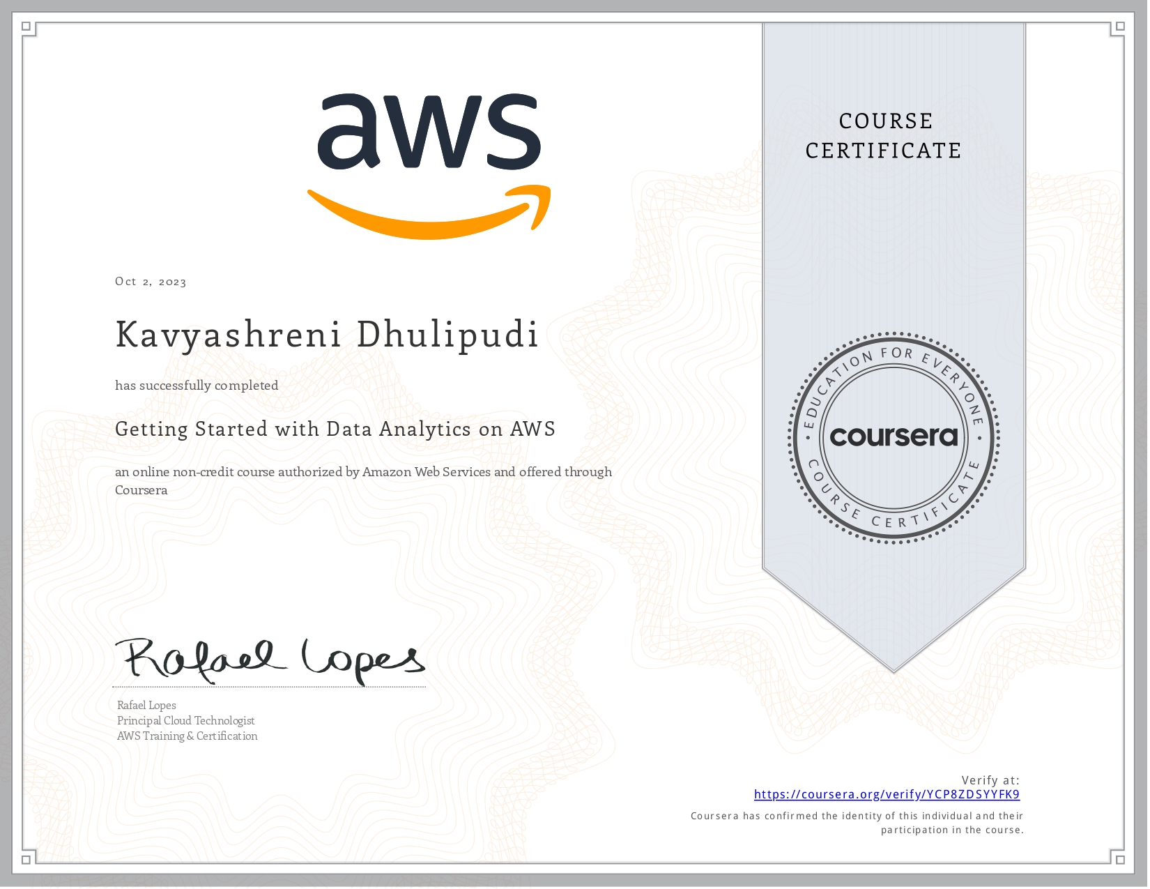 Certificate 2